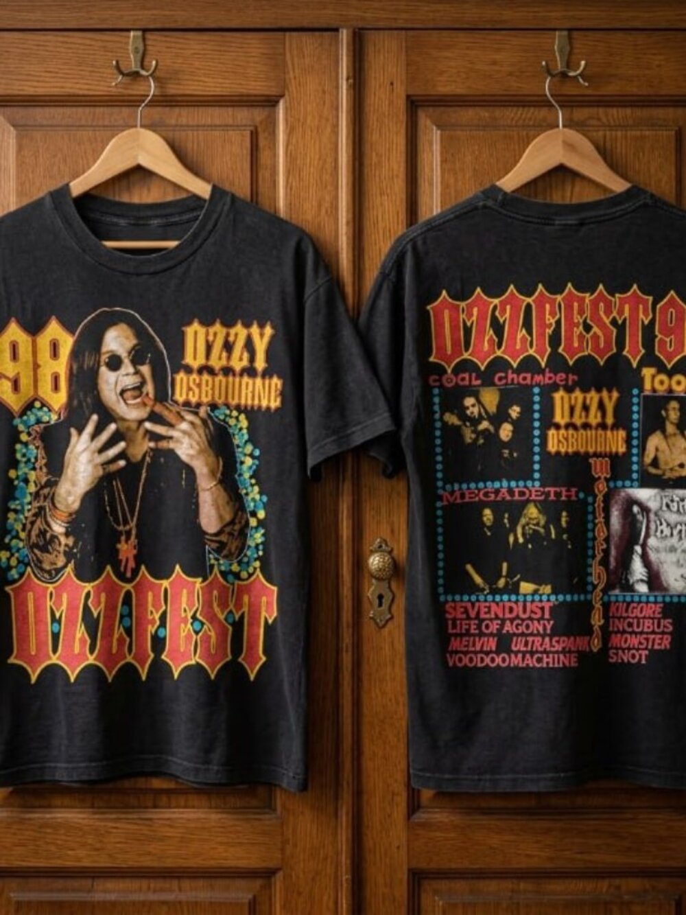 Ozzfest 1998 Rock Tour Rare Band T-Shirt